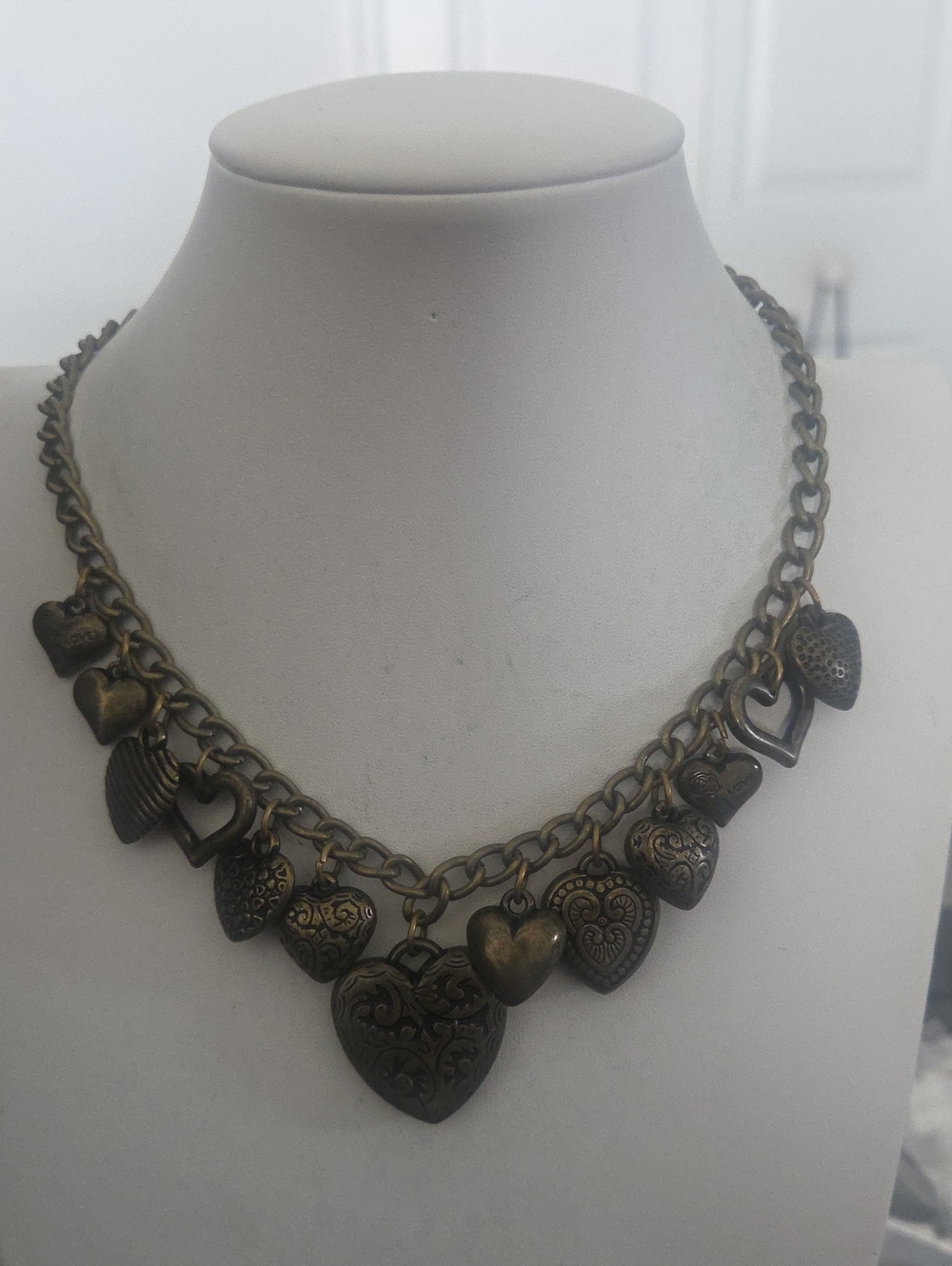 Paparazzi Heart Hangout Brass Necklace NWT
